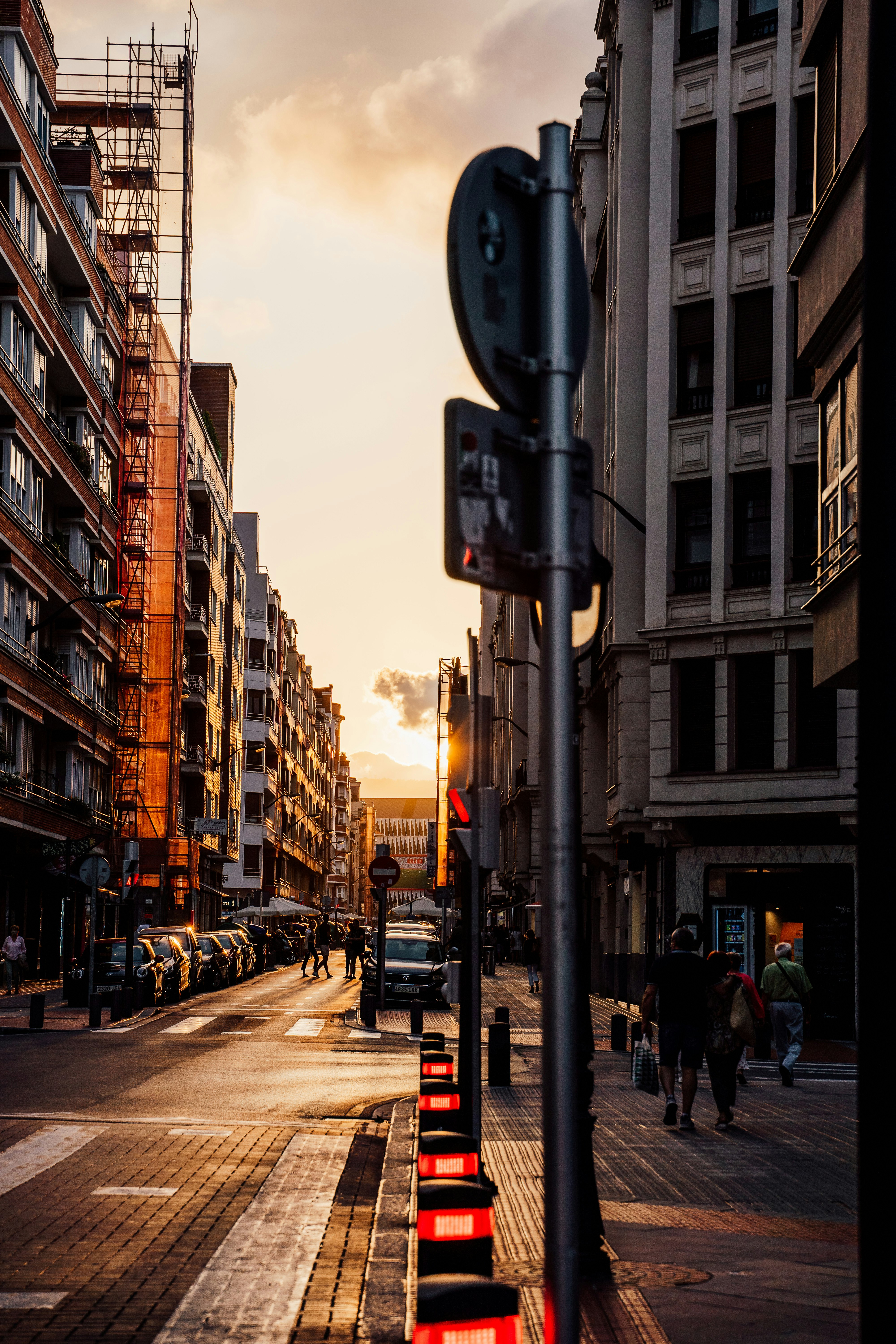 cars on road near buildings during daytime